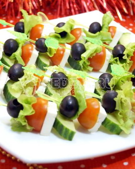 Рецепт канапе греческого