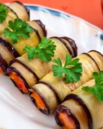 Рецепт канапе из баклажанов