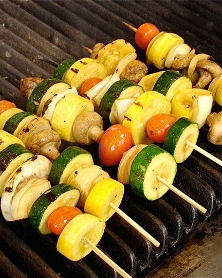 Рецепт канапе из овощей гриль