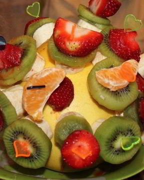 Канапе к шампанскому из фруктов