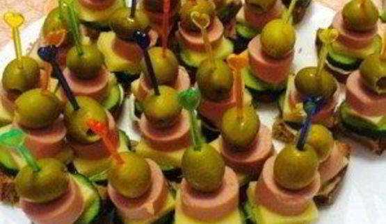 канапе на день рождения