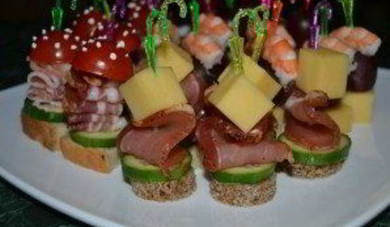 канапе на день рождения