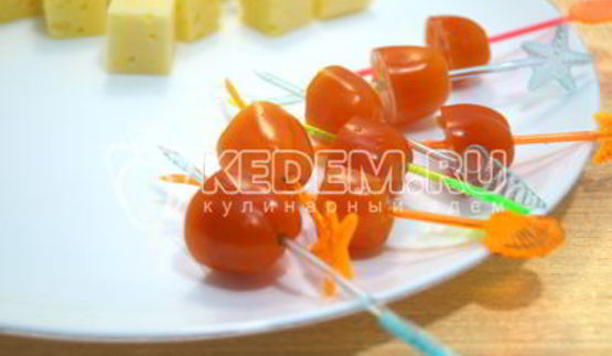 канапе рождественский венок