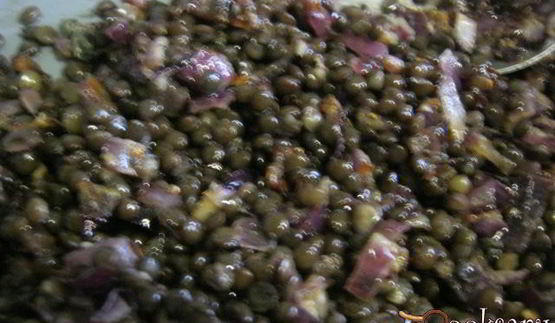 канапе с черной чечевицей фуршетные