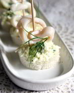 Канапе с кальмаром