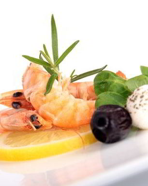 Канапе с креветками