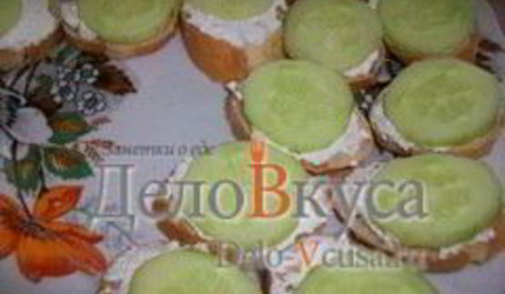 канапе с закуской из творога