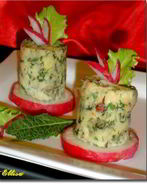 Канапе сыр с грецким орехом Башенки