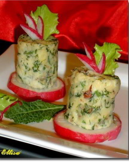 Рецепт канапе сыр с грецким орехом башенки