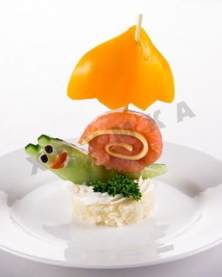 Рецепт канапе улитки