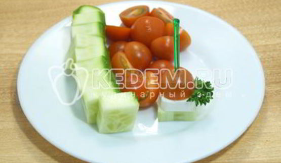 овощное канапе с сыром фета