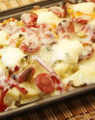 Картофель и сосиски