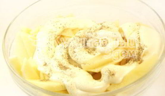 картофель и сосиски