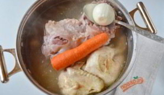 домашний холодец из говядины и курицы