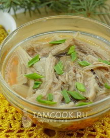 Рецепт холодца из свиных ножек и курицы