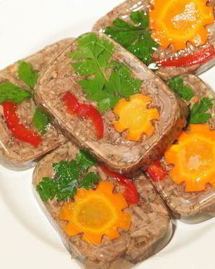 Студень говяжий