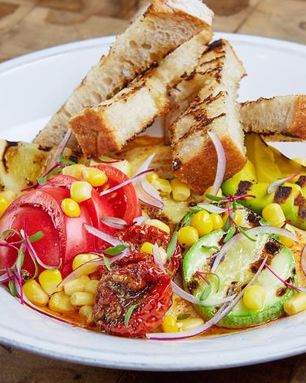 Хумус с овощами