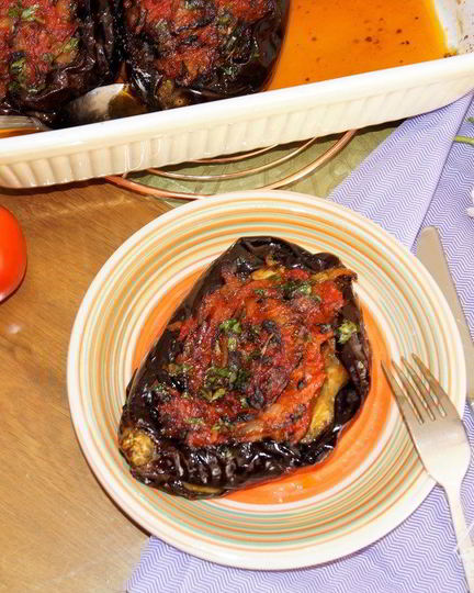 Рецепт мелидзанеса имам из баклажан