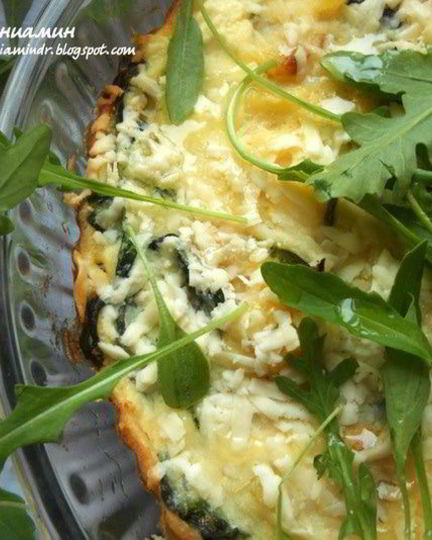 Рецепт фриттаты с картофелем, шпинатом и творожным сыром