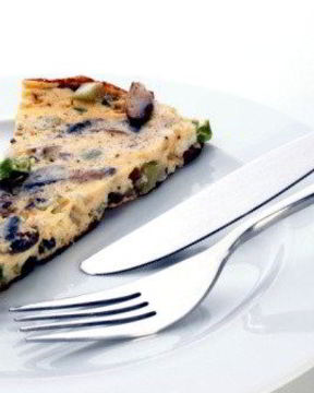 Грибной омлет с тимьяном и горгонзолой