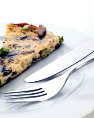 Грибной омлет с тимьяном и горгонзолой