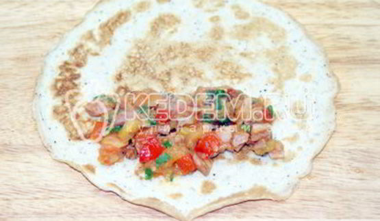 омлет из яиц с начинкой