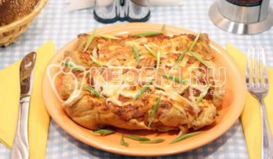 омлет из яиц с начинкой