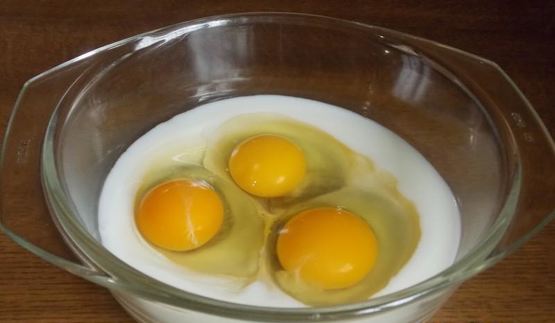 омлет на кефире