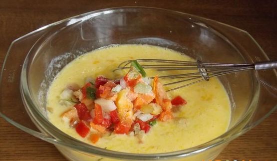 омлет на кефире