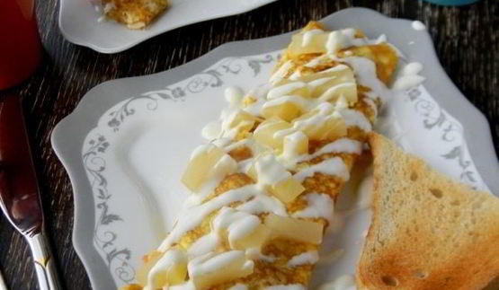 омлет по-гавайски