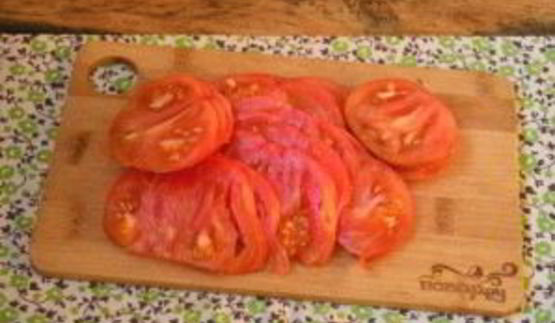 омлет с баклажанами и помидорами