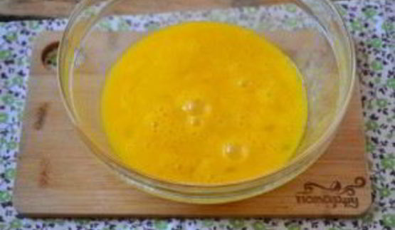 омлет с баклажанами и помидорами