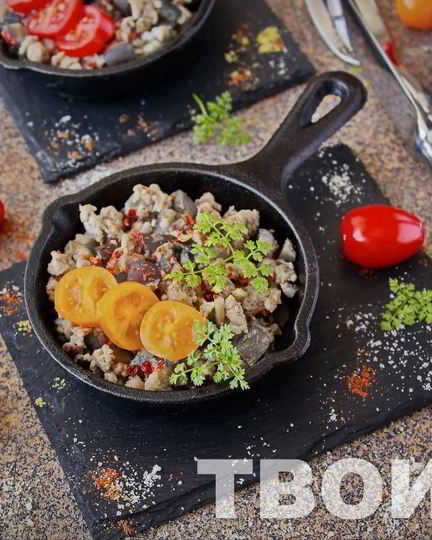 Рецепт омлета с баклажанами