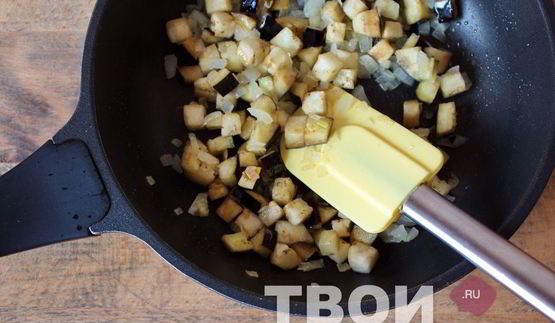 омлет с баклажанами