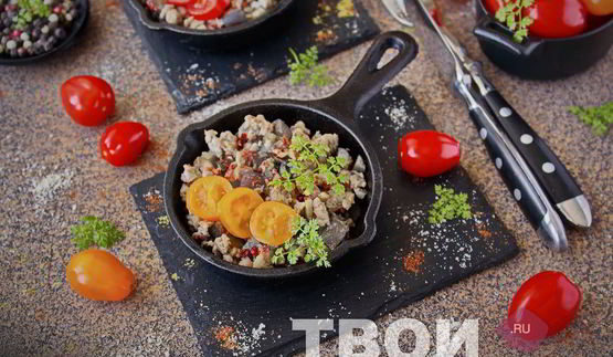 омлет с баклажанами