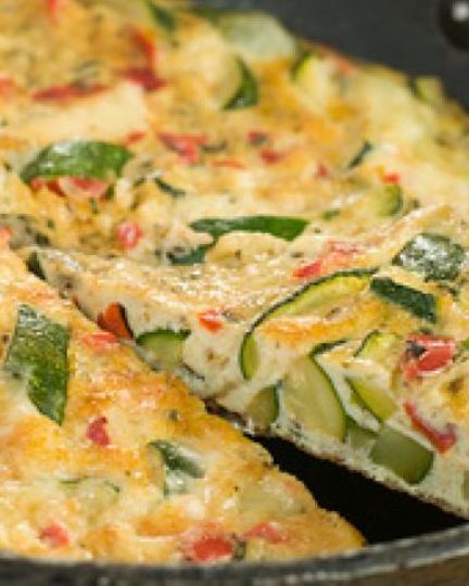 Рецепт омлета с кабачками