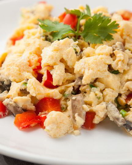 Рецепт омлета с овощами на пару