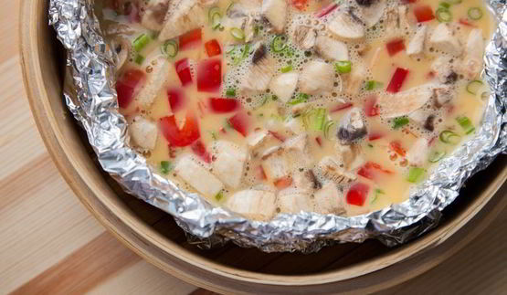 омлет с овощами на пару