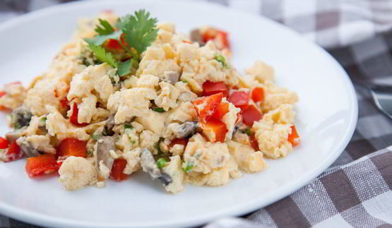 омлет с овощами на пару