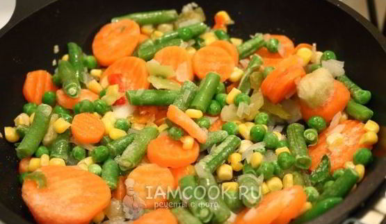 омлет с овощами в духовке