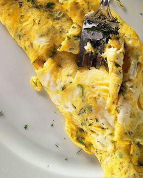 Омлет с пряными травами