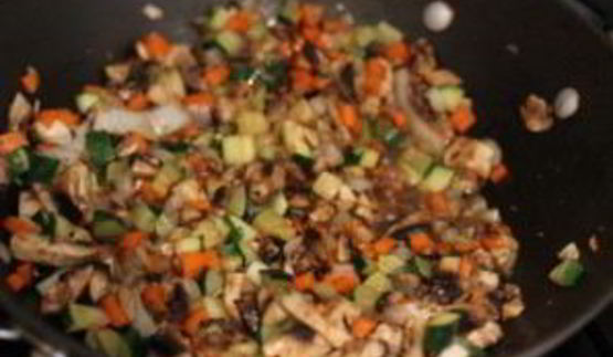 омлет с рисом по-корейски