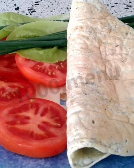 Рецепт омлета с семенами чиа на завтрак