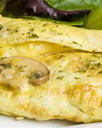 Омлет с сыром и грибами