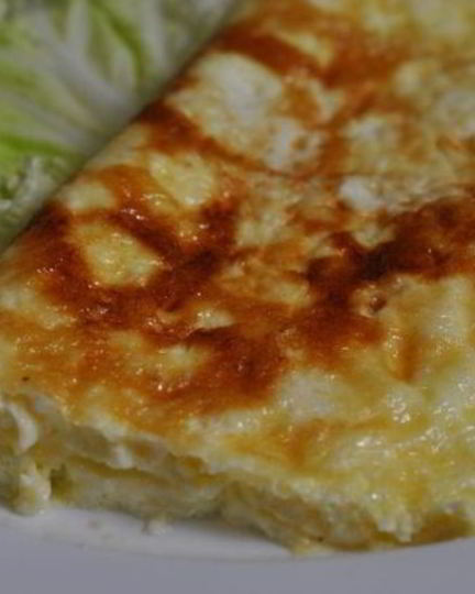 Рецепт омлета с сыром на сковороде