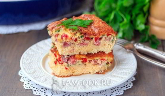 омлет с сыром в духовке