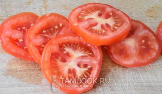 омлет с ветчиной и помидорами