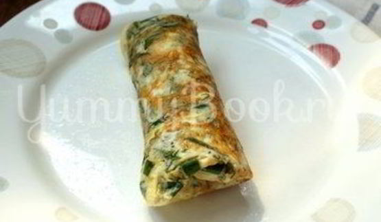 омлет с зеленью