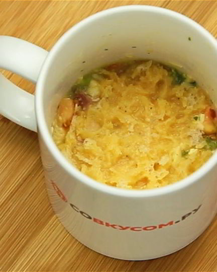 Рецепт омлета в чашке