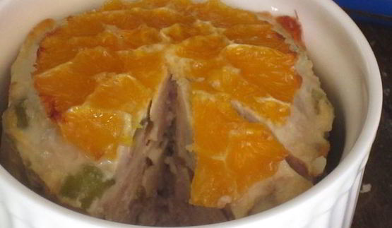 куриный паштет с оливками и апельсинами